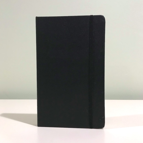 NWOT Piccadilly Essential Lined Black Notebook - Picture 1 of 15